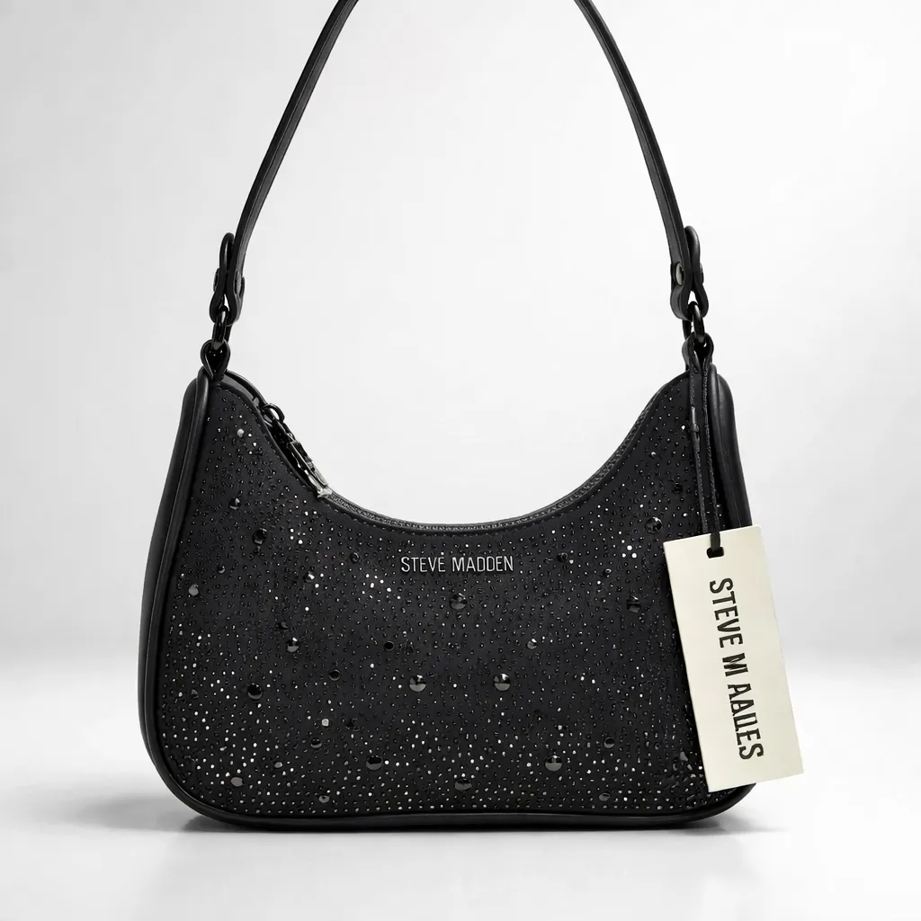 Bolsa De Hombro Steve Madden Azul O. Con Pedrería Para Mujer